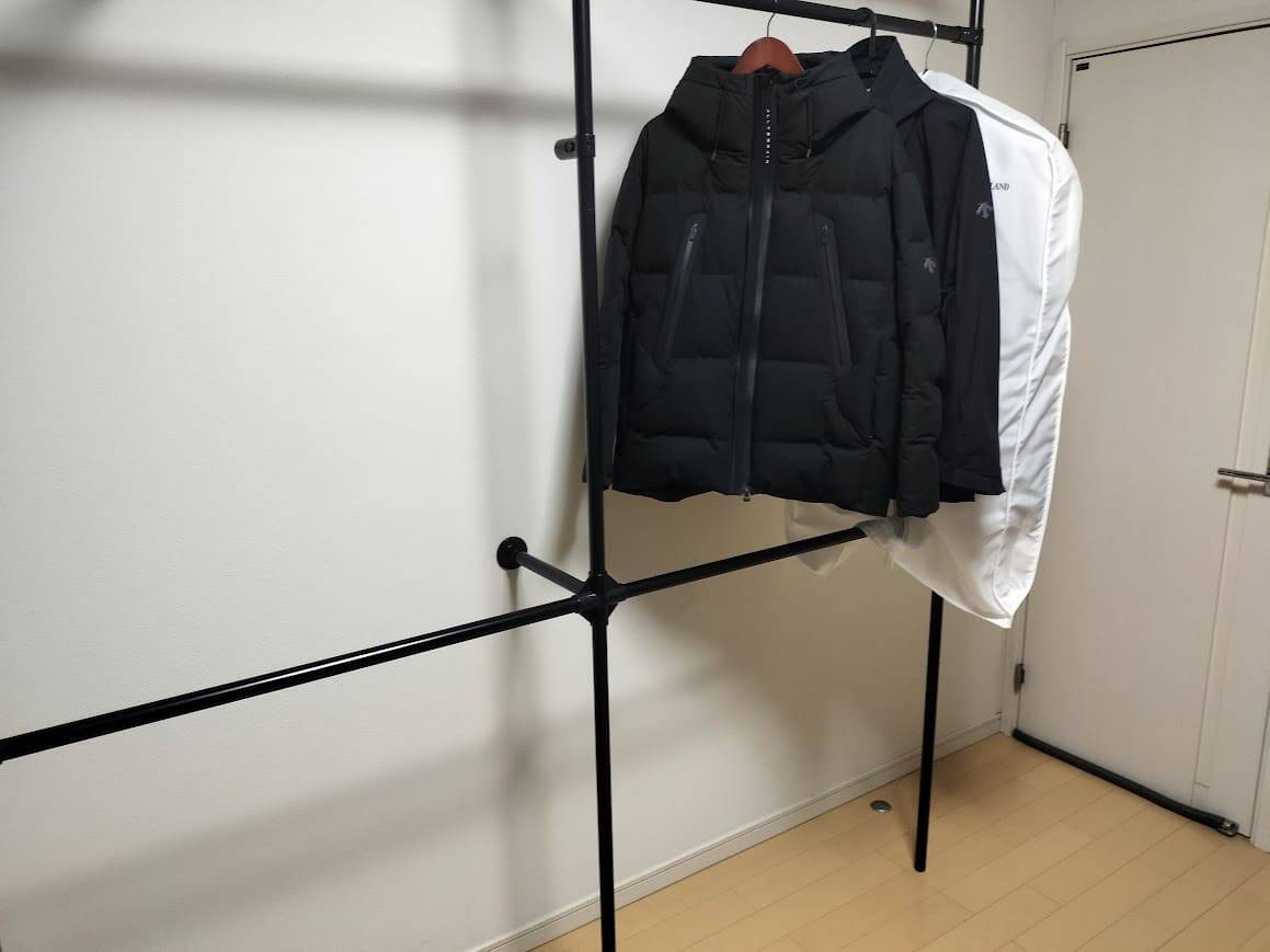 洗濯物干し用にハンガーラックをDIY - PONPONパンパンじゃぱん