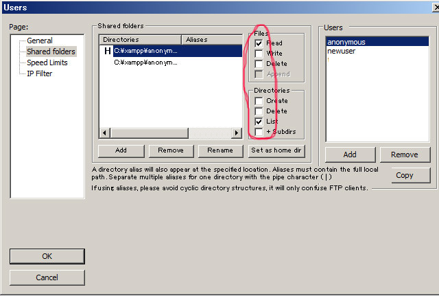 Xampp Filezillaクライアントでサーバのデイレクトリ名が変更できない Pagetakaの日記 写真 ｐｃ 岡山