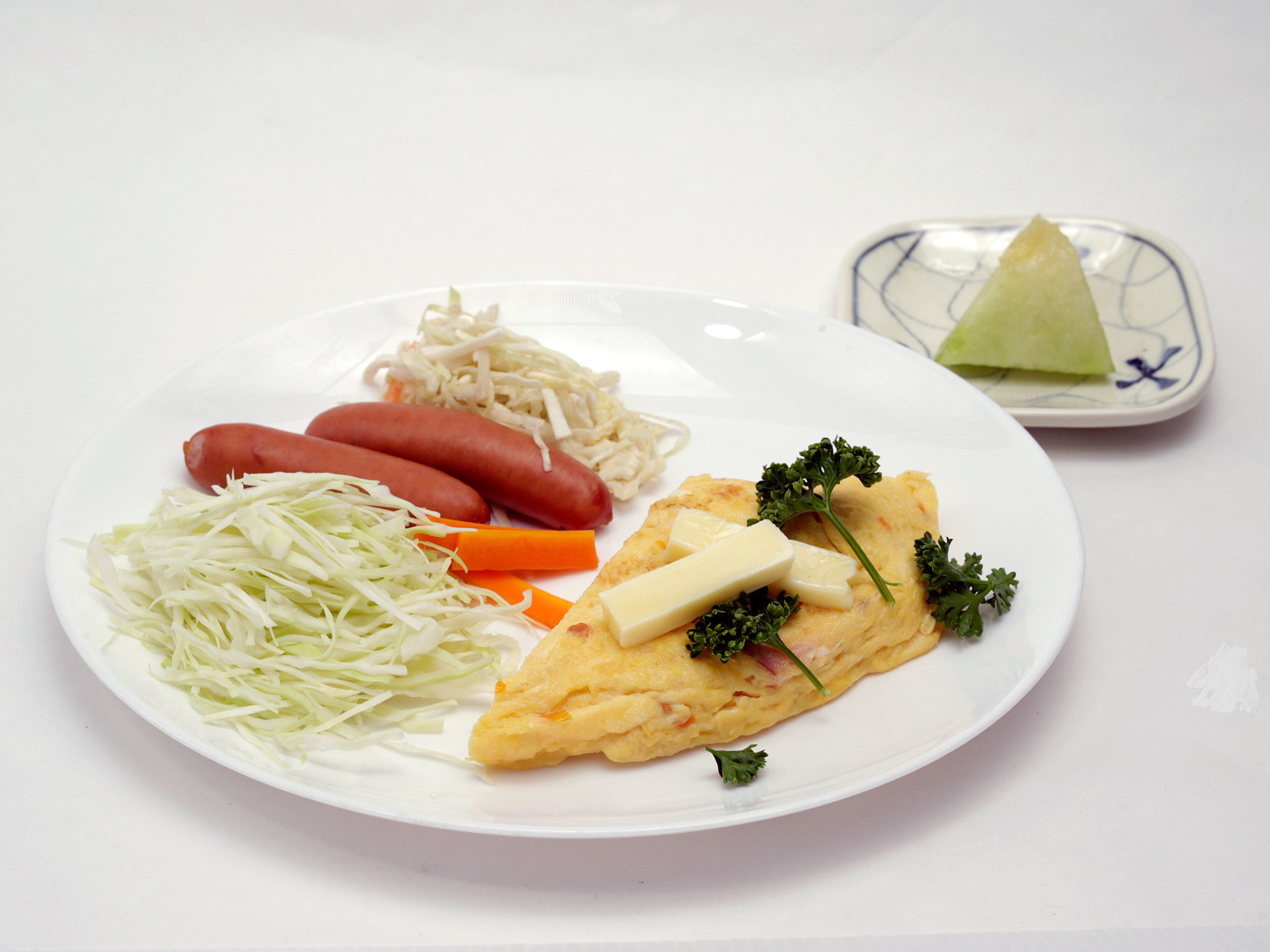【朝食：二種類のキャベツ&hellip;とはよく言ったもので&hellip;。】