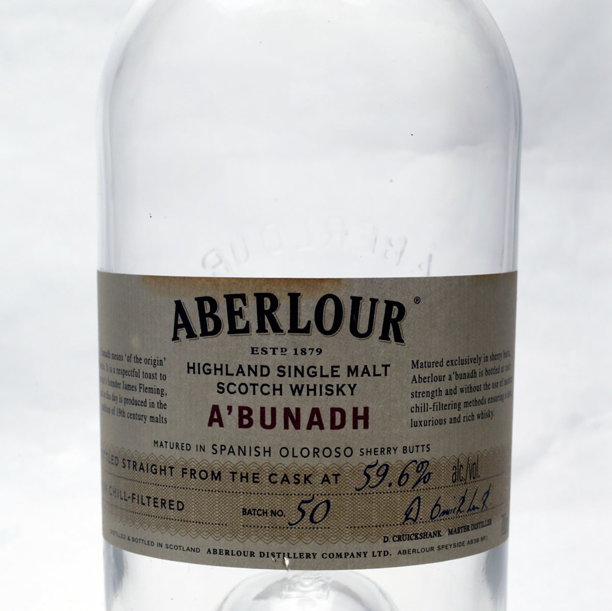 【空瓶：ABERLOUR】