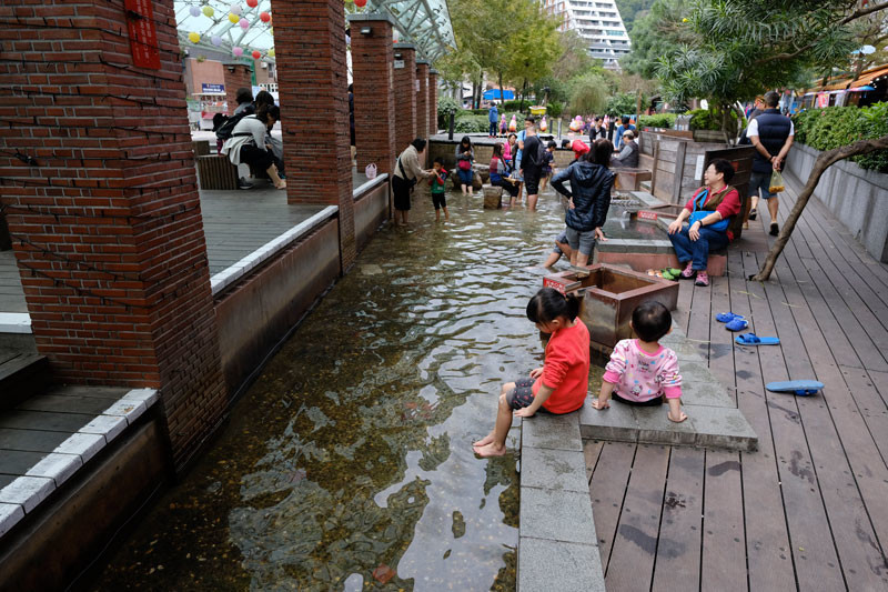 湯囲温泉公園の足湯