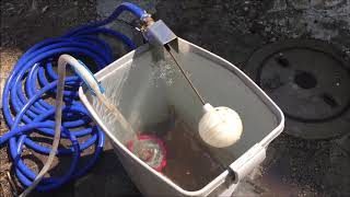 高圧洗浄機 止水バケツ 制作販売品 高圧洗浄機用 止水フロート付バケツ(エコバケツ・ECOバケツ