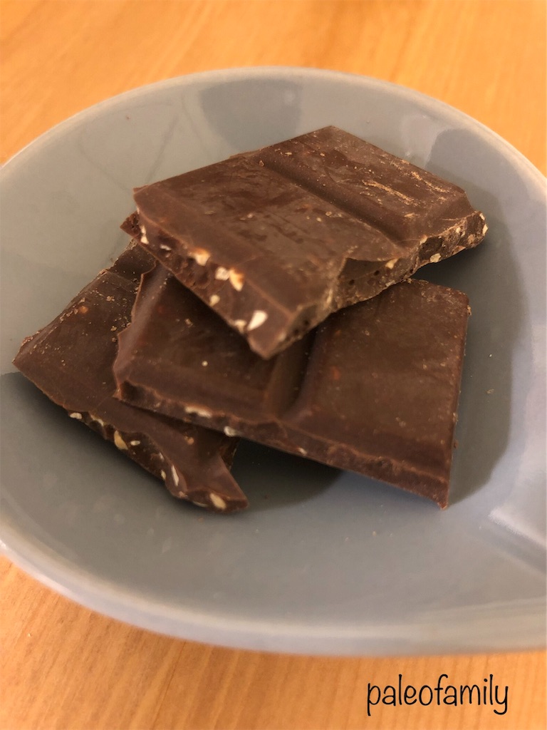 血糖値を上げないチョコレート パレオ一家の日記