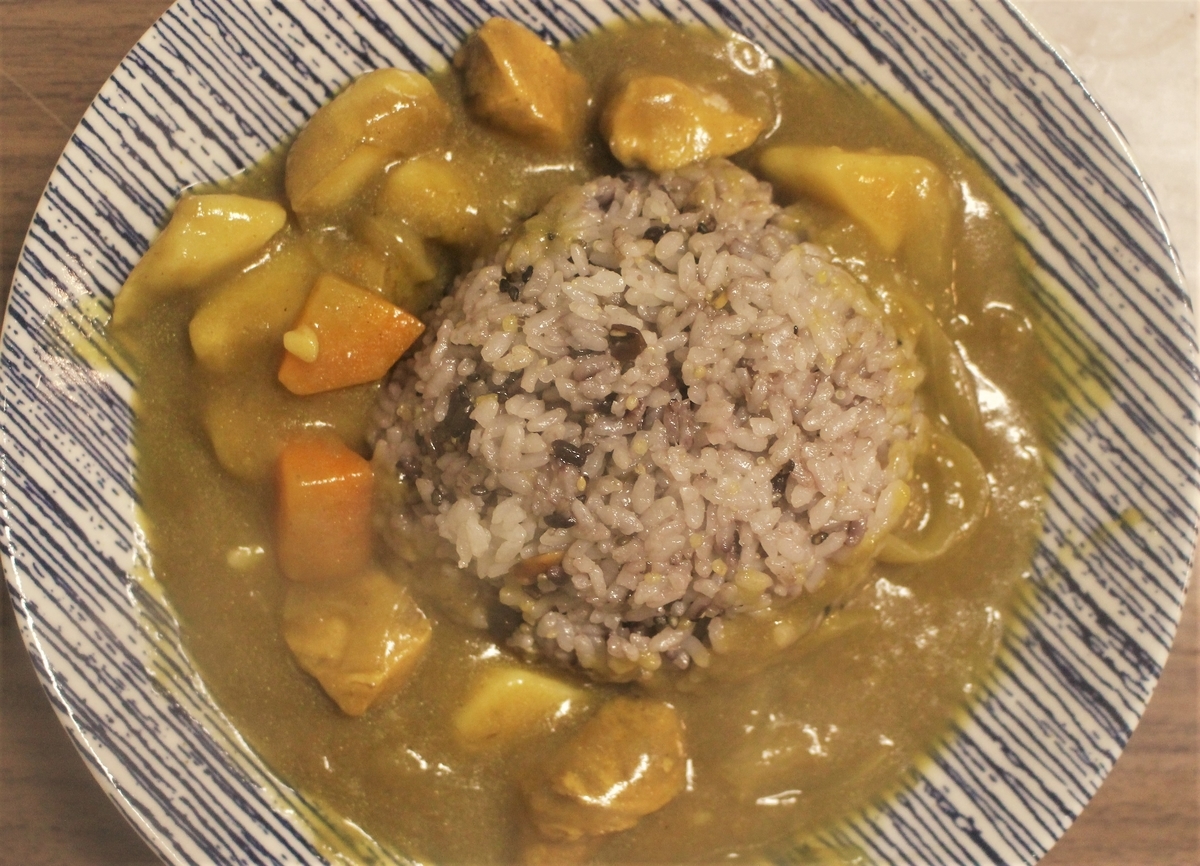 日記 今日の晩御飯 雑穀米カレー ごはんがおいしい 日記 今日の晩御飯 雑穀米カレー ごはんがおいしい