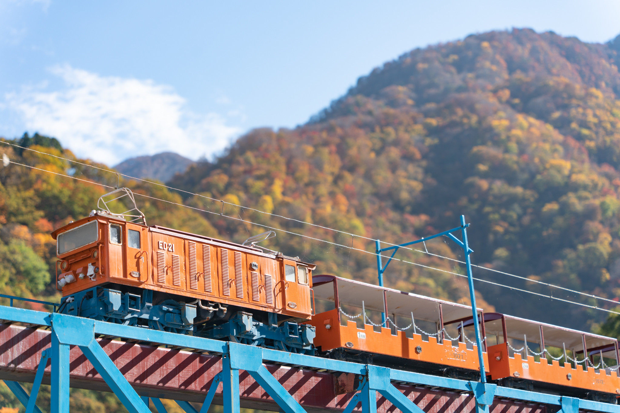 人気だったトロッコ電車：黒部峡谷 - 光と風と薔薇と