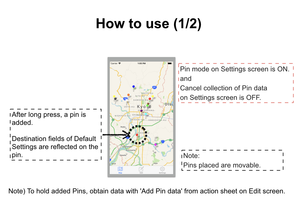 Map Screen 2 - PinsPad E