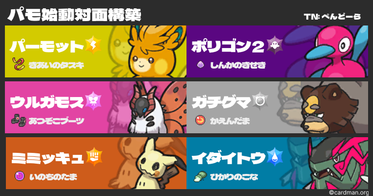 SV S25 最終268位（R1982) パーモット始動対面構築】 - ペンドラー