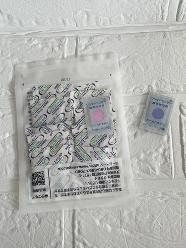 ペレットの真空パックに不可欠な脱酸素剤
