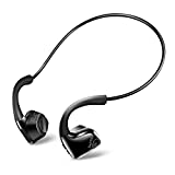 【令和進化版 Bluetooth5.0】Bluetooth イヤホン 骨伝導 ヘッドホン 高音質 自動ペアリング スポーツ IP56防水 耳が疲れない 超軽量 完全ワイヤレス イヤホン マイク内蔵 Siri対応 ノイズキャンセル ハンズフリー通話 ブルートゥース ヘッドホン iPhone&Android適用 (ブラック)