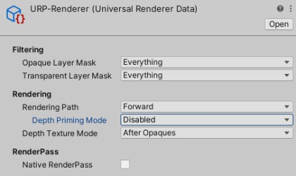 Prerender Depth Map Unity 【Unity】【URP】自作シェーダーが表示されない(Depth Priming Mode について) - ゲーム制作技術録
