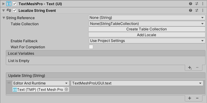 【Unity2021.3LTS】【Localization】スクリプトから「Local Variables」の値を変更する - ゲーム制作技術録