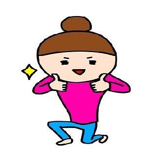 photoAC 女の人がグッドってジェスチャーしているイラスト