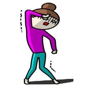 photoAC 女の人がダメだってジェスチャーしているイラスト