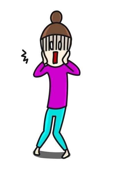 女の人が怒ってるイラスト