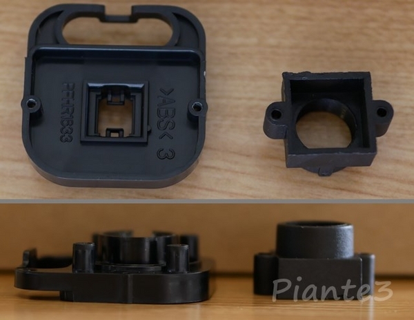 VL-V565のレンズマウントと汎用マウントの写真