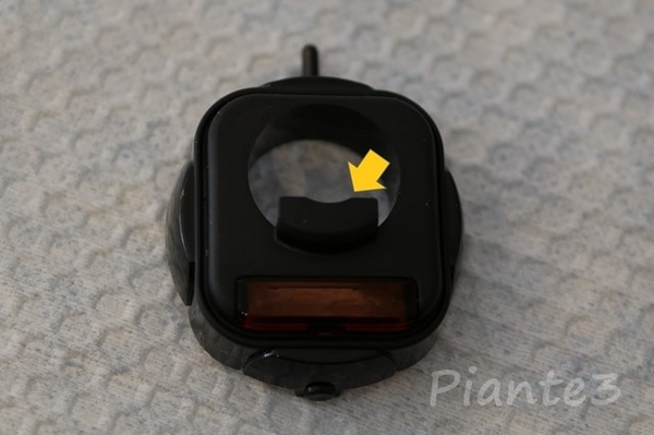 カメラカバーにあたってる部分の写真