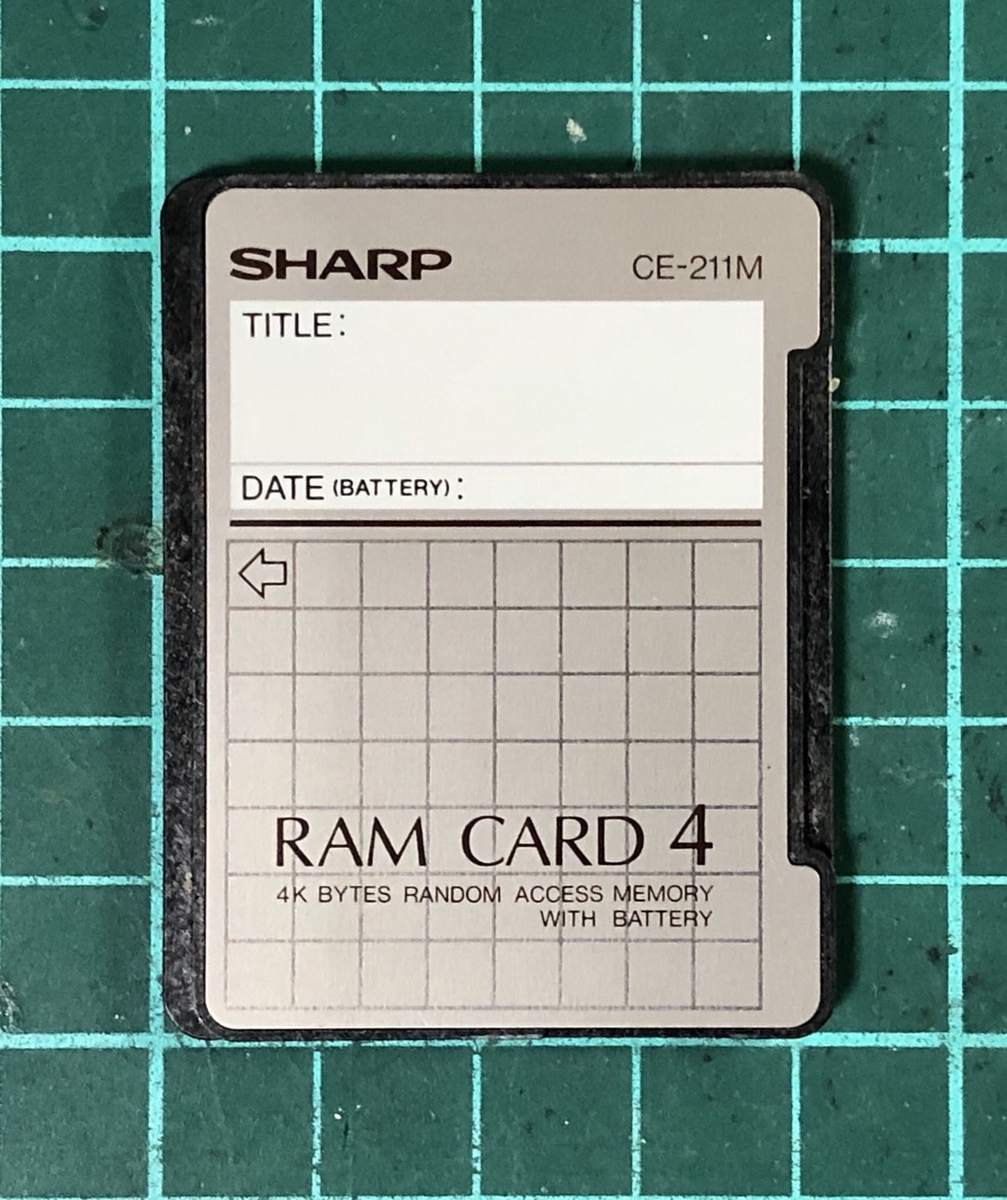 CE-2H64M RAM CARD 64 ポケコン用増設メモリ 電池交換済み Yahoo!オークション -「ramカード」(ポケットコンピュータ) の