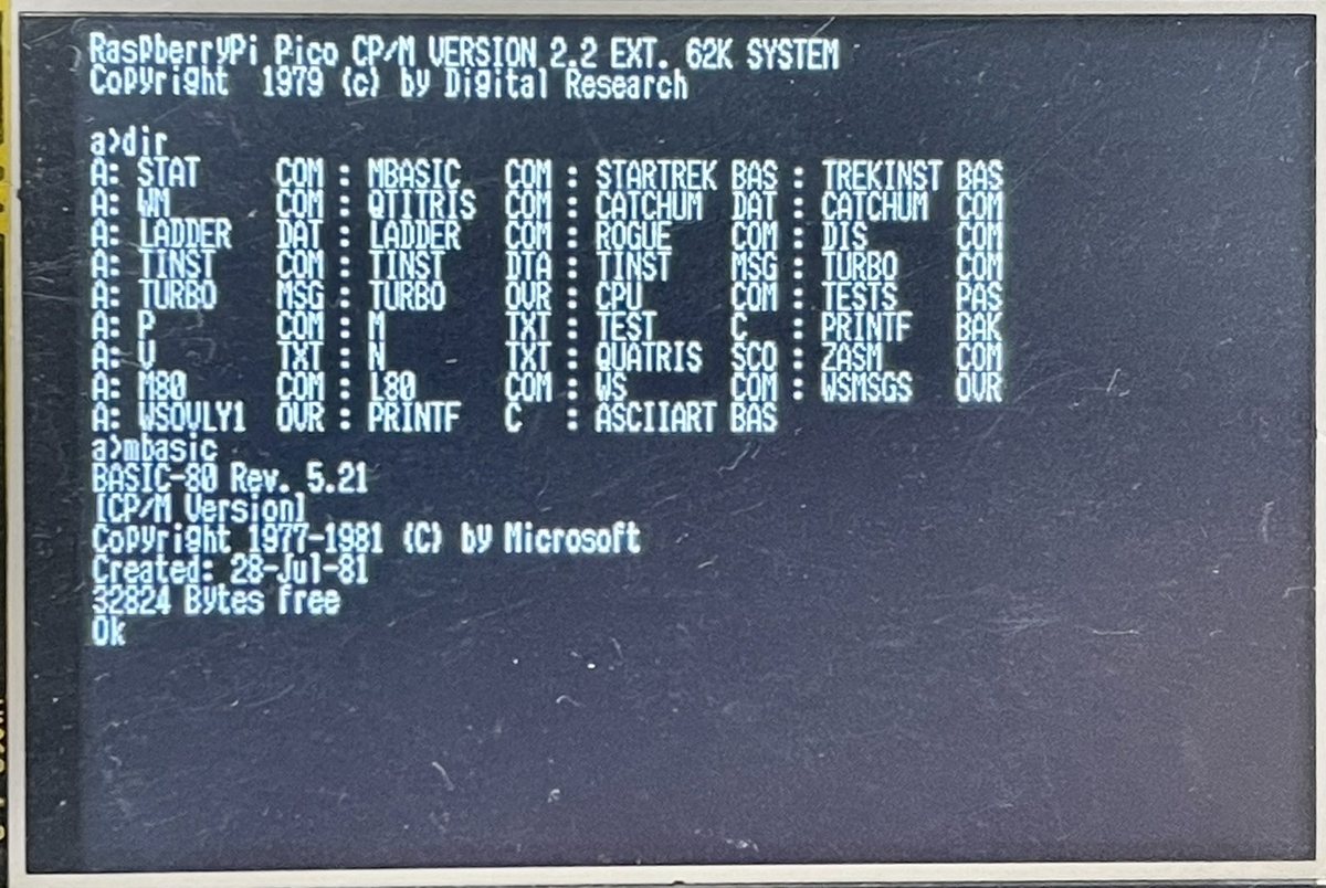 RaspberryPi Picoと大型液晶で遊ぶ！ - レトロパソコンであそぼう！