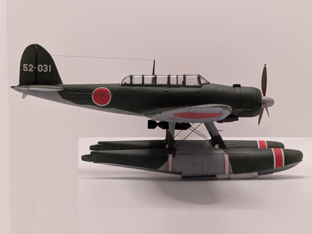 プラモデル ①零式三座水偵 ②赤とんぼ 2機セット〈1/48　ニチモ〉 1/48 ニチモ 零式三座水偵/愛知E13A1b （5）完成 - 爺の模型趣味