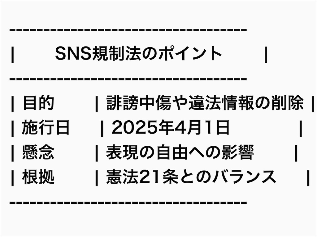 【図表：SNS規制法のポイント】