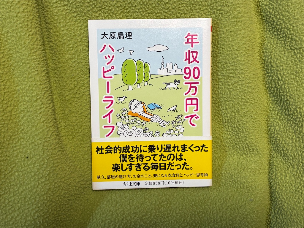大原扁理　年収90万円でハッピーライフ　表紙　苦手意識