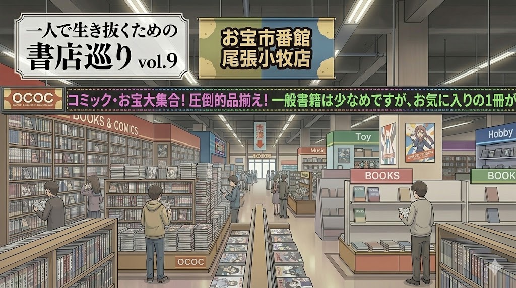 お宝市番館尾張小牧店　お宝市番館　尾張小牧店　愛知県小牧市　愛知県　小牧市　一人で生き抜く　書評ブログ　書評記事　書籍　コミック　Gemini