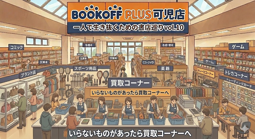 BOOKOFFPLUS可児店　BOOKOFF　可児店　一人で生き抜く　買取コーナー　買取　書評記事　書評ブログ　書評　書店巡り