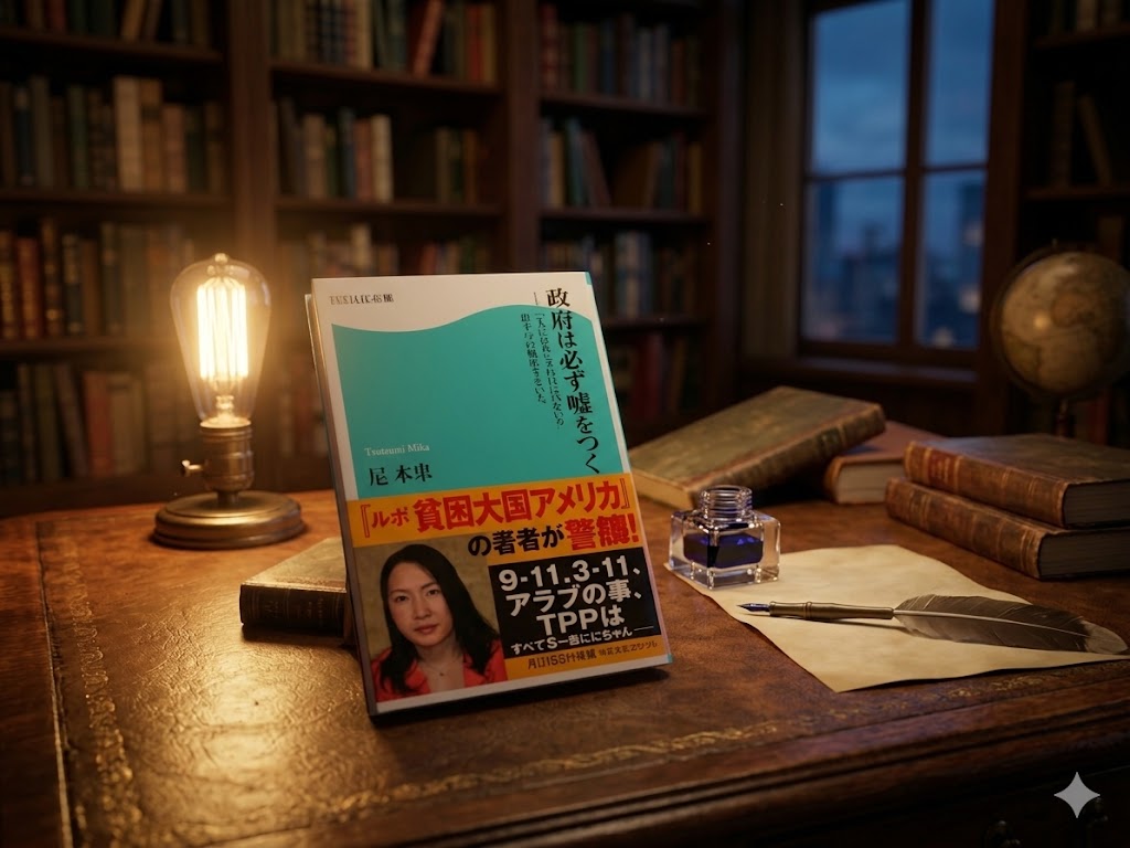 堤未果　政府は必ず嘘をつく　表紙　政府　政治　日本人　肩書き　マスメディア