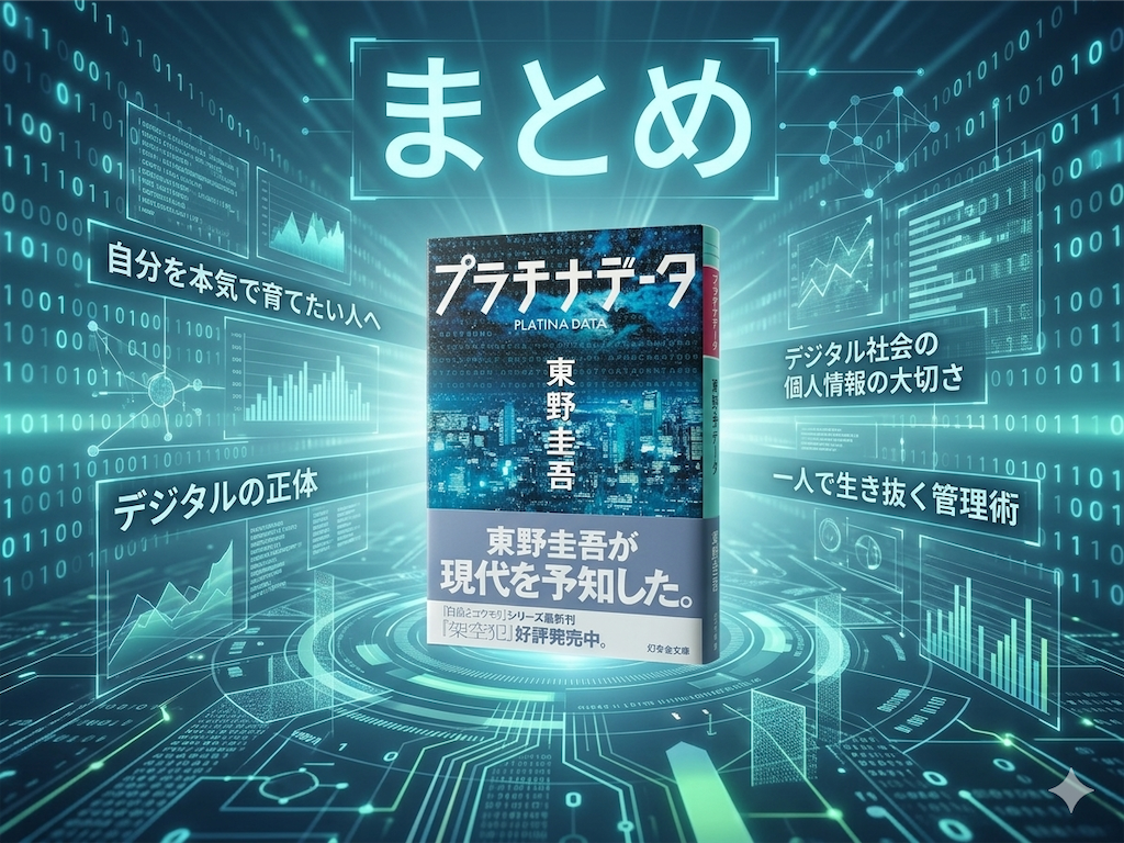 東野圭吾　プラチナデータ　表紙　文学　小説　SFミステリー　書評ブログ　書評記事　一人で生き抜く　Gemini