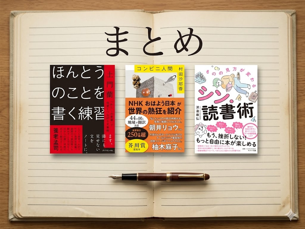 読書記録　一人で生き抜く　土門蘭　ほんとうのことを書く練習　村田沙耶香　コンビニ人間　シン・読書術　渡邊康弘