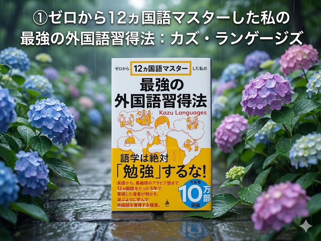 カズ・ランゲージズ　ゼロから12ヵ国語マスターした私の最強の外国語習得法　英会話　勉強法　マインド　一人で生き抜く　表紙