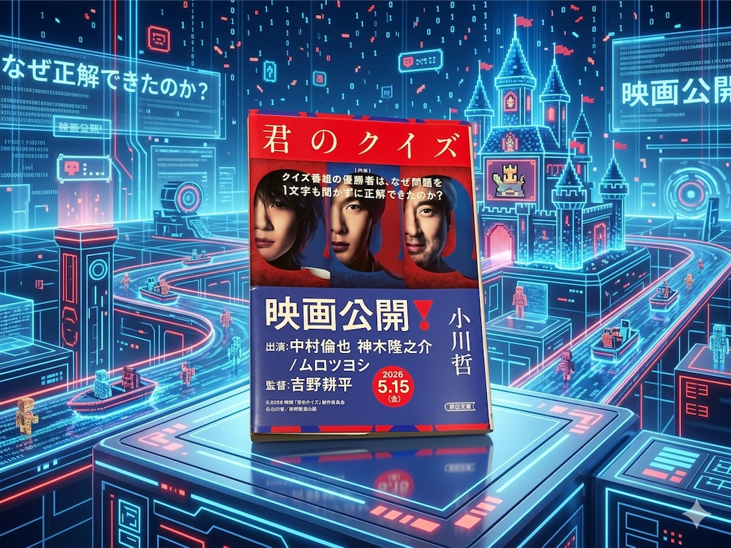 小川哲　君のクイズ　文学　ミステリー　映画化　一人で生き抜く　表紙　Gemini