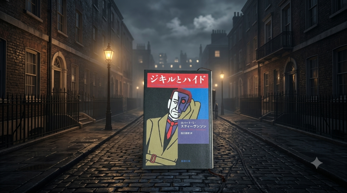 ロバート・L・スティーヴンソン ジキルとハイド 文学 小説 ロンドン 表紙 一人で生き抜く 書評記事 書評ブログ AI Gemini