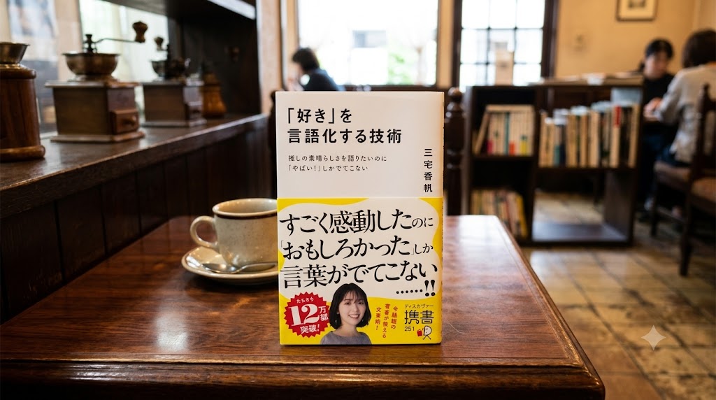 三宅香帆　好きを言語化する技術　文章術　表紙　感動　言語化　理由　一人で生き抜く　AI　Gemini