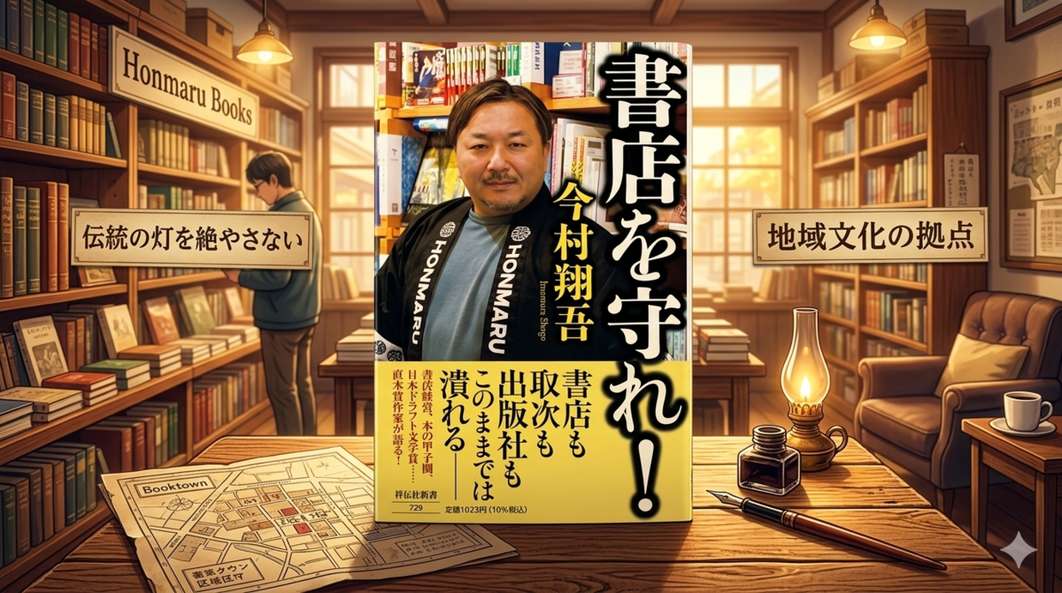 今村翔吾　書店を守れ！　書店　社会　新書　一人で生き抜く　書評記事　書評ブログ　Gemini　AI　シビア　経営