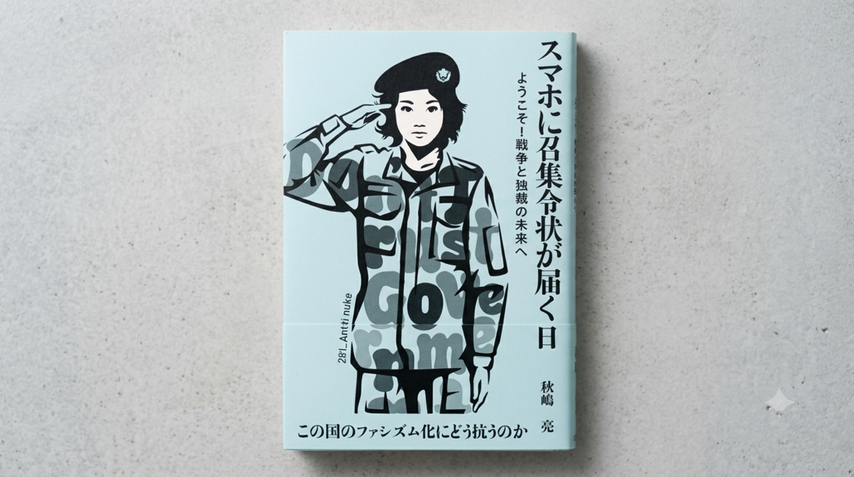 スマホに召集令状が届く日　社会　秋嶋亮　表紙　一人で生き抜く　書評ブログ　書評記事　情報社会　Gemini　AI