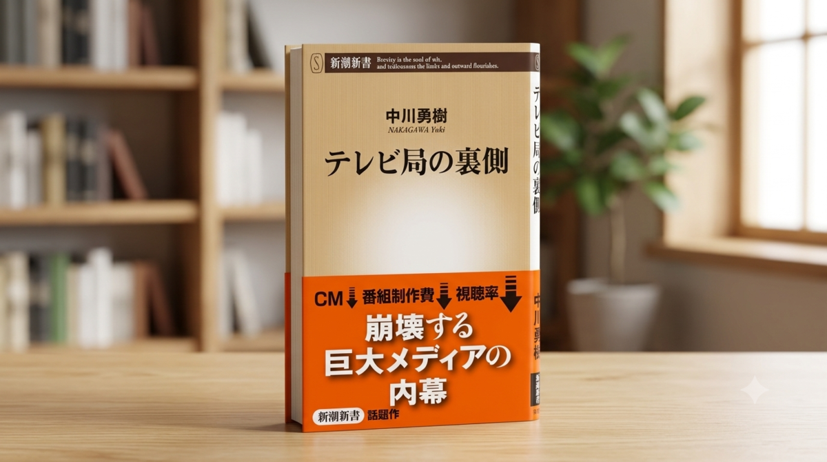 中川勇樹　テレビ局の裏側　誘惑　表紙　新書　マスメディア　理由　Gemini　AI　一人で生き抜く　書評ブログ　書評記事　読書記録