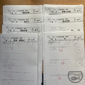 四谷大塚】 夏期講習 小5 8月特訓 - およげ!!! 子さかな 〜 母の学び 〜