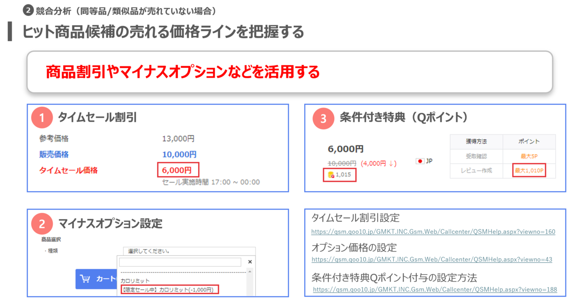 売上の基盤を築くための検索対策、競合分析、データ分析 - Qoo10大学