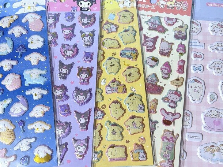100均で見つけた！かわいいこたち④ サンリオのシール編2「ぷくっと