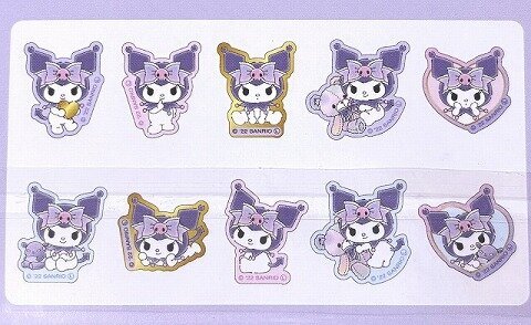 ダイソー サンリオのフレークシール クロミ(パステルベア)の中身