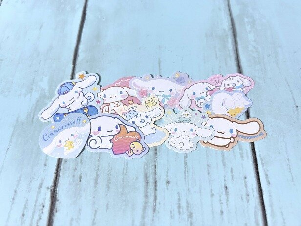 シナモロールのダイカットフレークシール&times;10種類