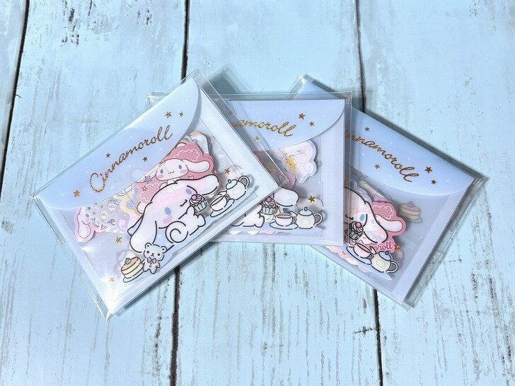 シナモロール シール＆ケースセット&times;3