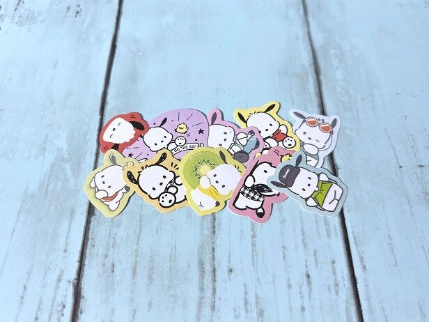 ポチャッコのダイカットフレークシール&times;10種類