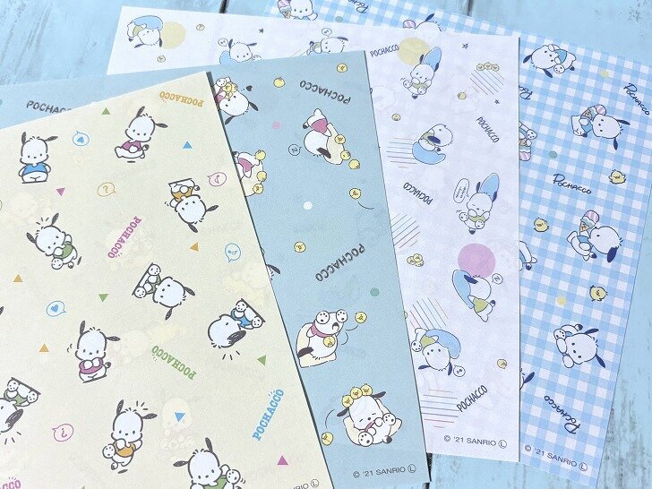 ポチャッコ デザインペーパー4枚(4柄)