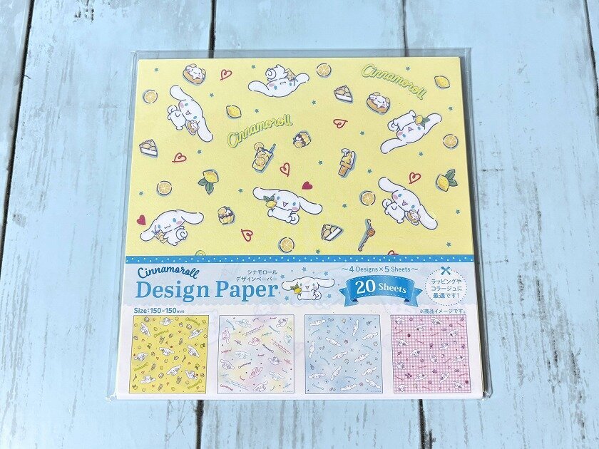 セリア サンリオのシナモロール デザインペーパー&times;1