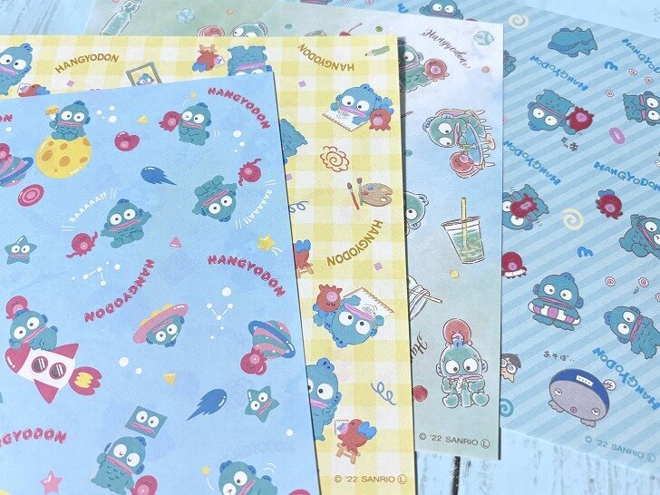 ハンギョドン デザインペーパー4枚(4柄)