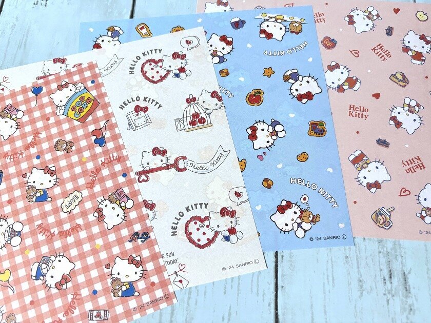 ハローキティ デザインペーパー4枚(4柄)