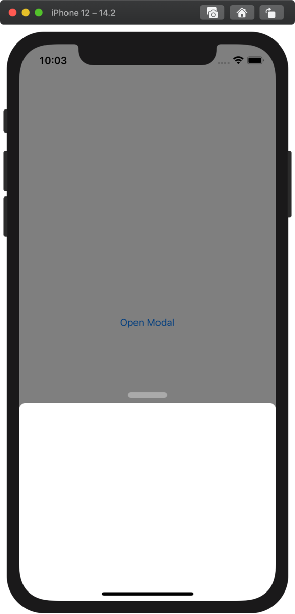 iOSのセミモーダル/ハーフモーダルを最小限の機能で実装するには - R