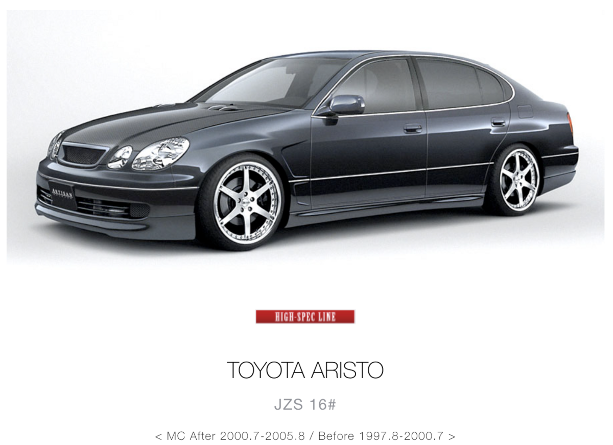 ARTISAN SPIRITS_エアロ_外装 - JZS161ARISTO.R-Naomix